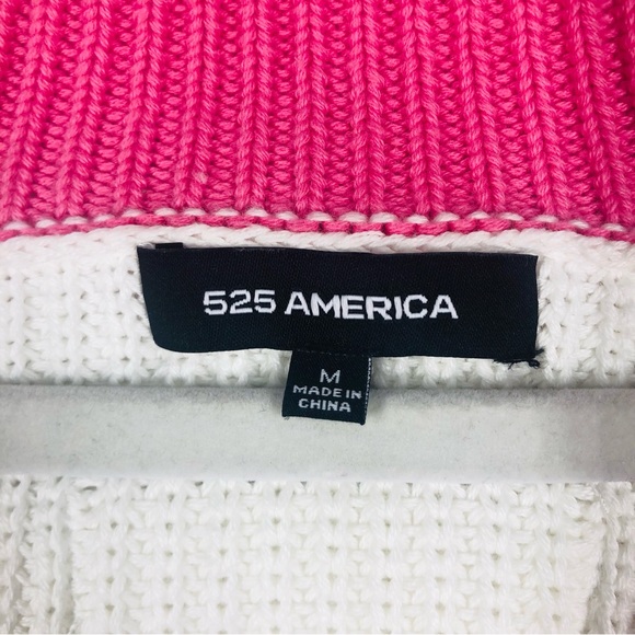 525 America 100% Cotton Ribbed Sweater Medium EUC - Picture 2 of 8